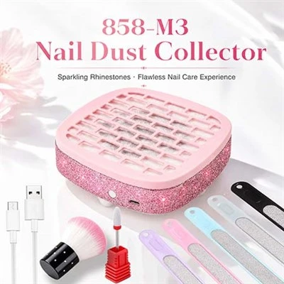 USB-Powered Glitter Nail Dust Collector